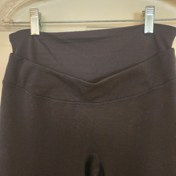 Spanx Bagel Buster Black Flared Yoga Power Pant Size Large Athleisure Slim X - Picture 8 of 12